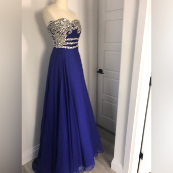 Brand NEW Size 4 Rianna Couture Royal Blue Dress - Picture 9 of 9